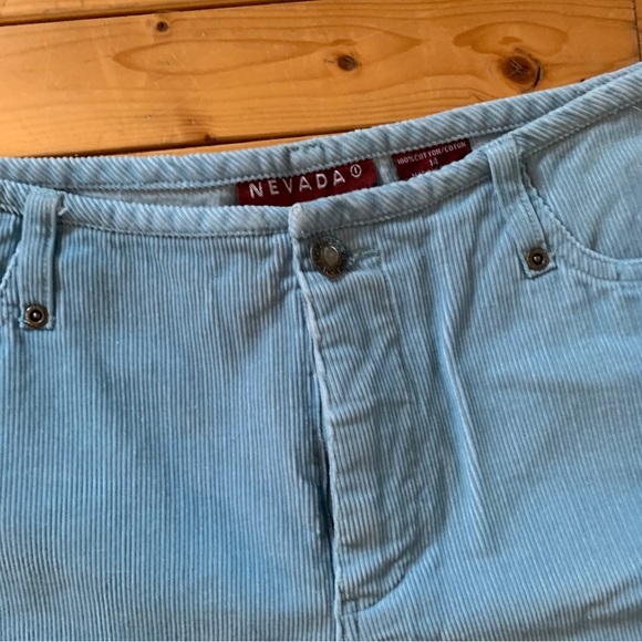 Baby Blue Low Waist Flare Cords - Picture 6 of 7